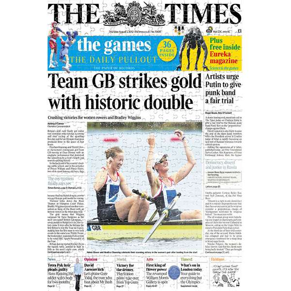 TIMES NEWSPAPER 400 PIECE JIGSAW